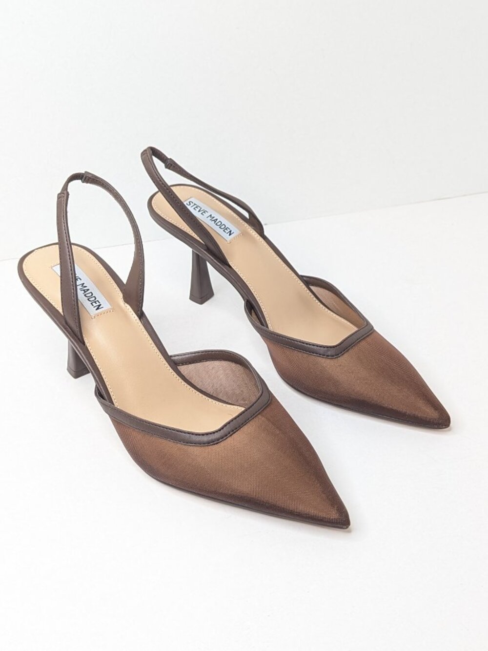 Steve Madden Beyah Slingback Pumps Brown Womens 11